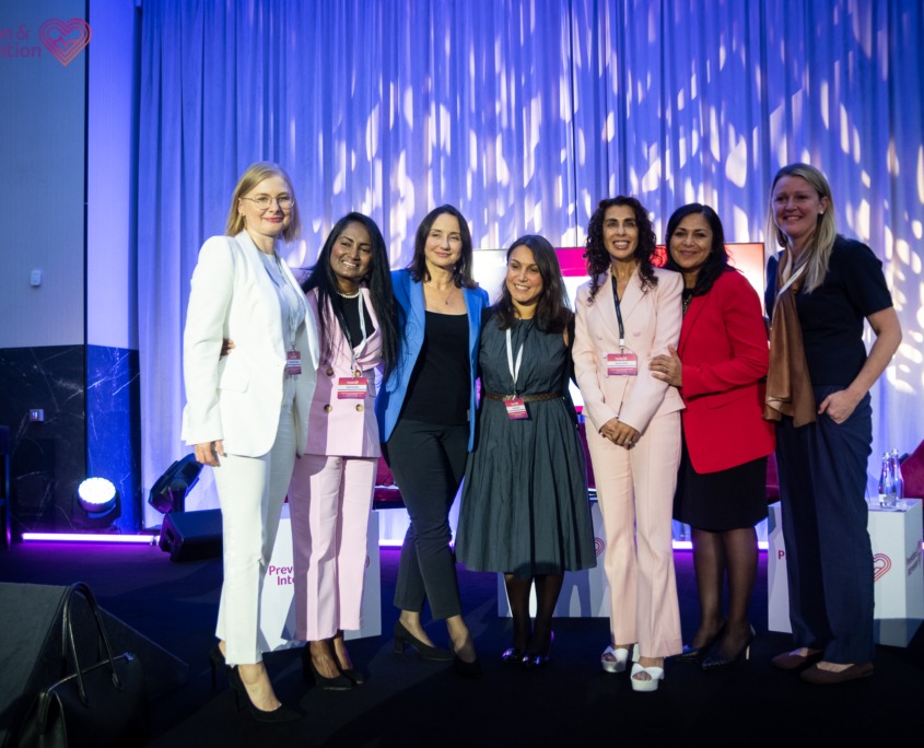 Marta Kałużna-Oleksy, Vijay Kunadian, Anna Sadowska-Segit, Marta Bande, Martha Gulati, Shrilla Banerjee, Rebecca Ortega - Prevention & Intervention Conference Photos, 2023 Edition: Women's Health