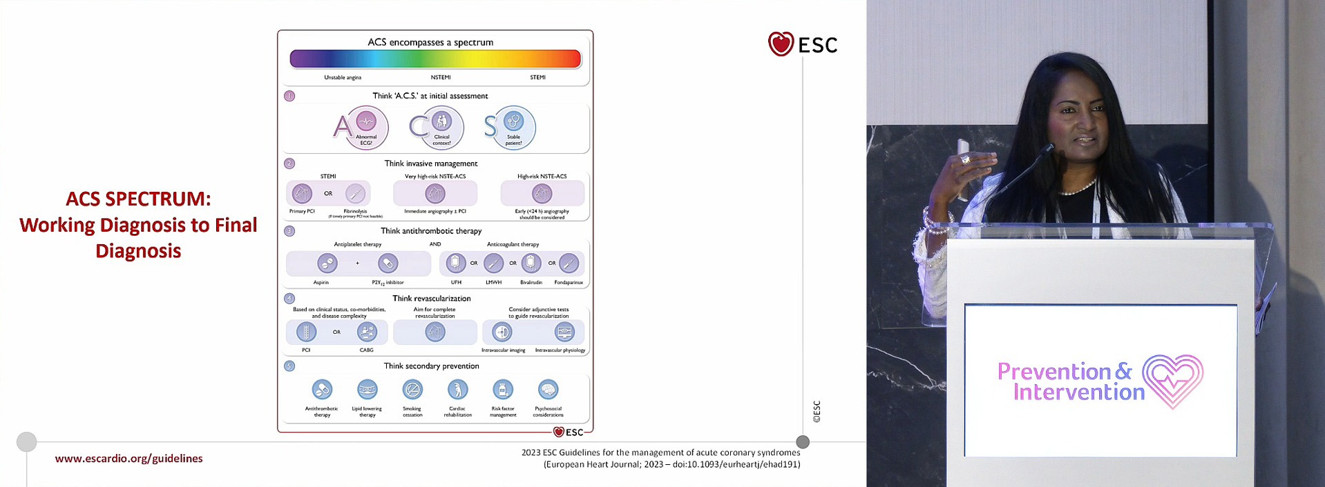 Vijay Kunadian "Women's aspects in 2023 ESC Guidelines"